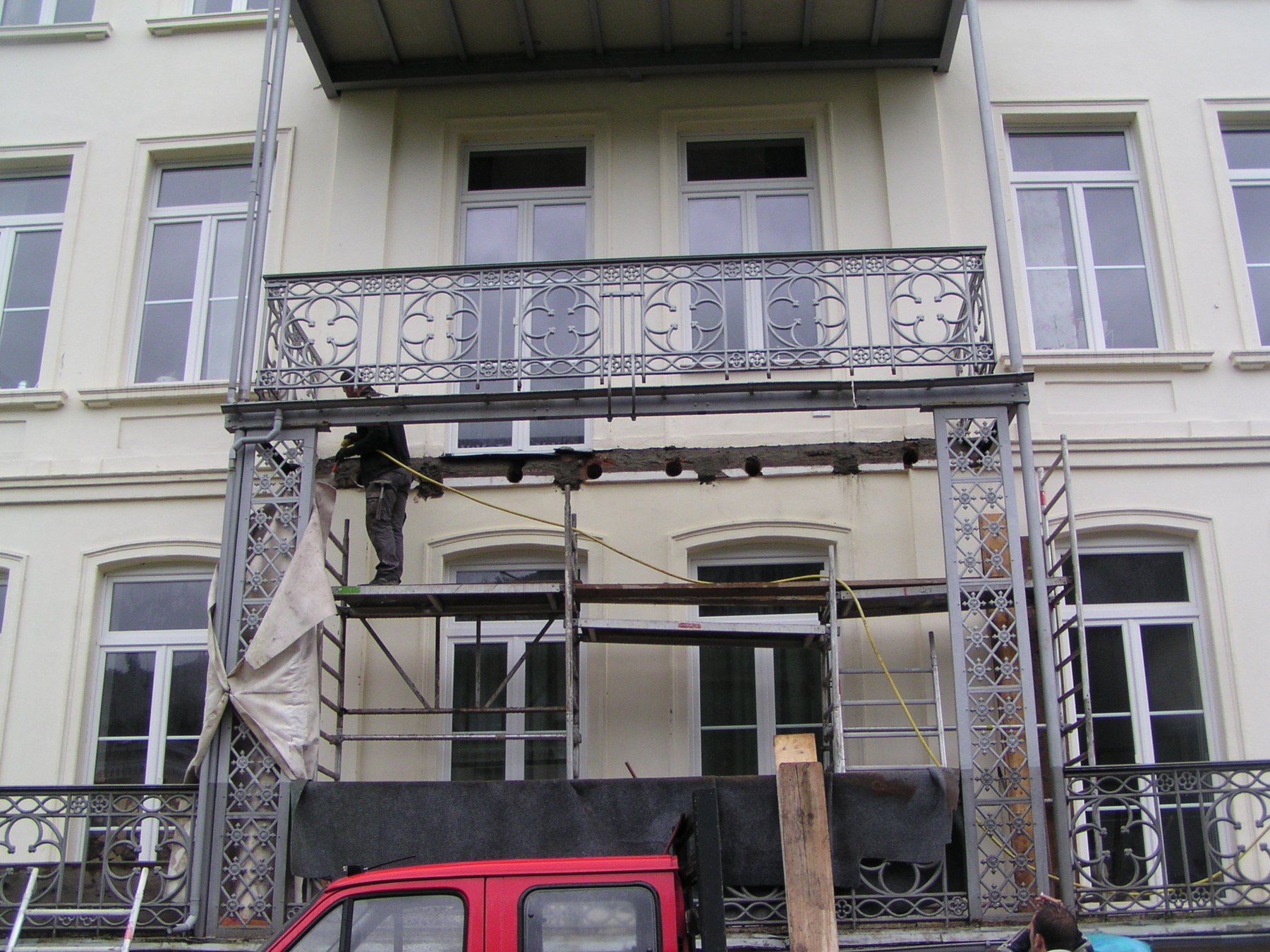 Balkonanbau an einem Altbau